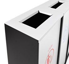 VISLUM paperera reciclatge gran format Zurich Plus